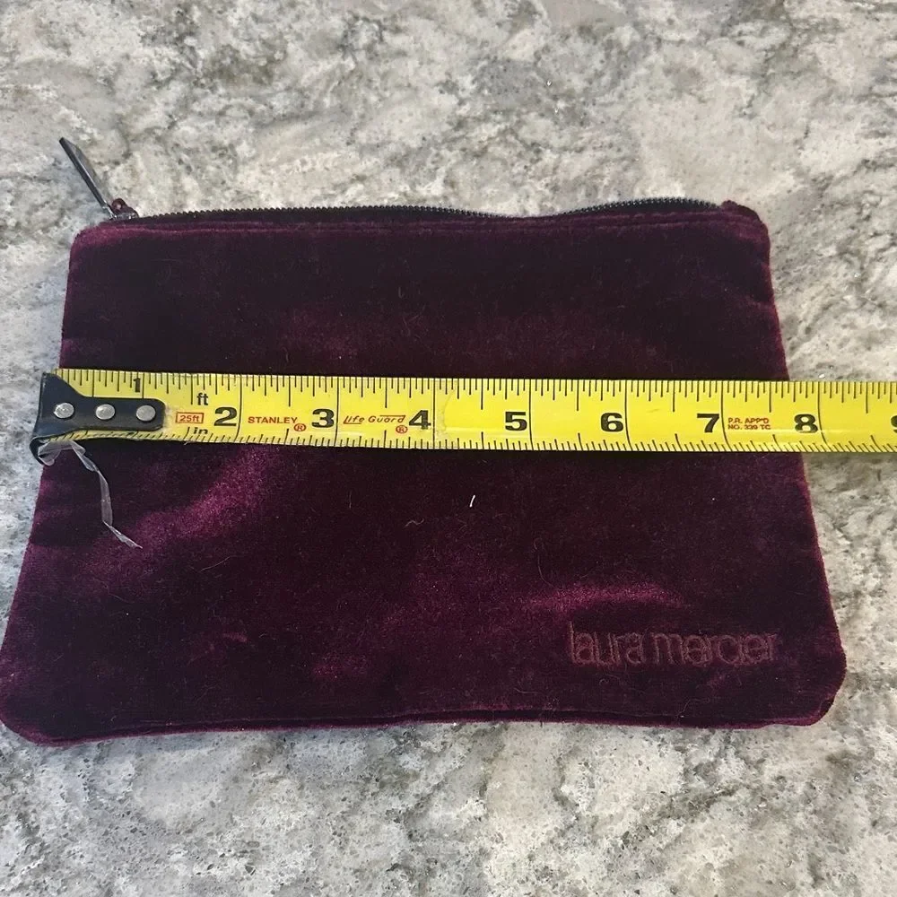 Laura Mercier Deep Plum Velvet Pouch